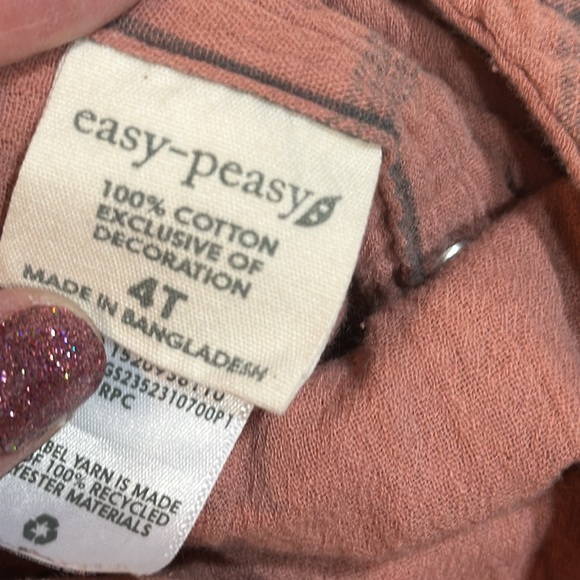 Girls Easy-Peasy romper jumpsuit size 4T - Picture 4 of 6